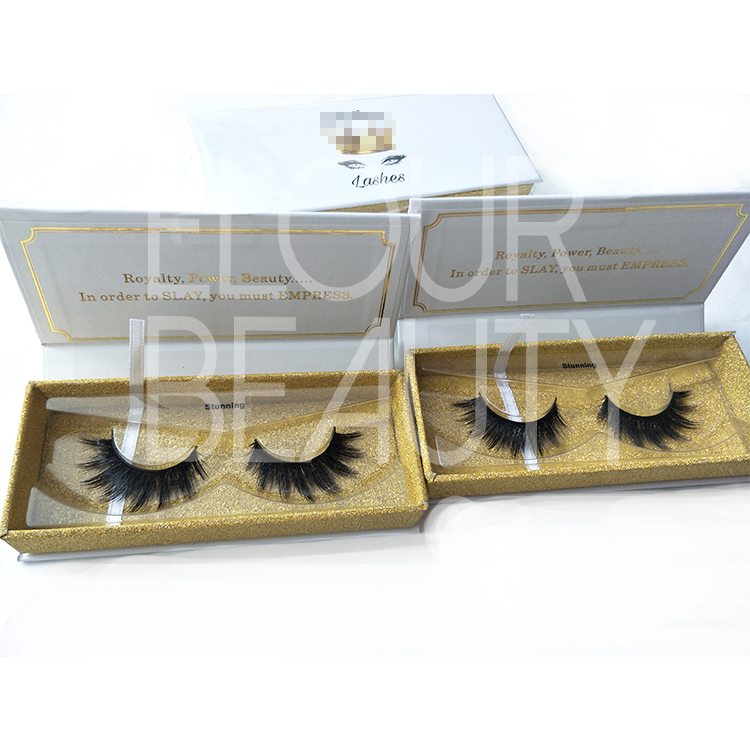Private label faux mink volume 3d lash fiber China wholesale ED112